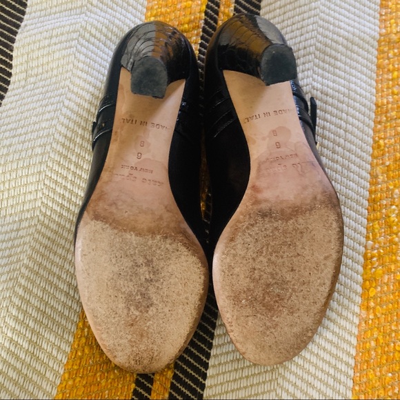 Kate Spade Scarlett Black Leather Mary Jane Heels - Picture 5 of 11